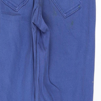 Womens UK Size 32 blue motion Regular Fit Straight Blue Jeans