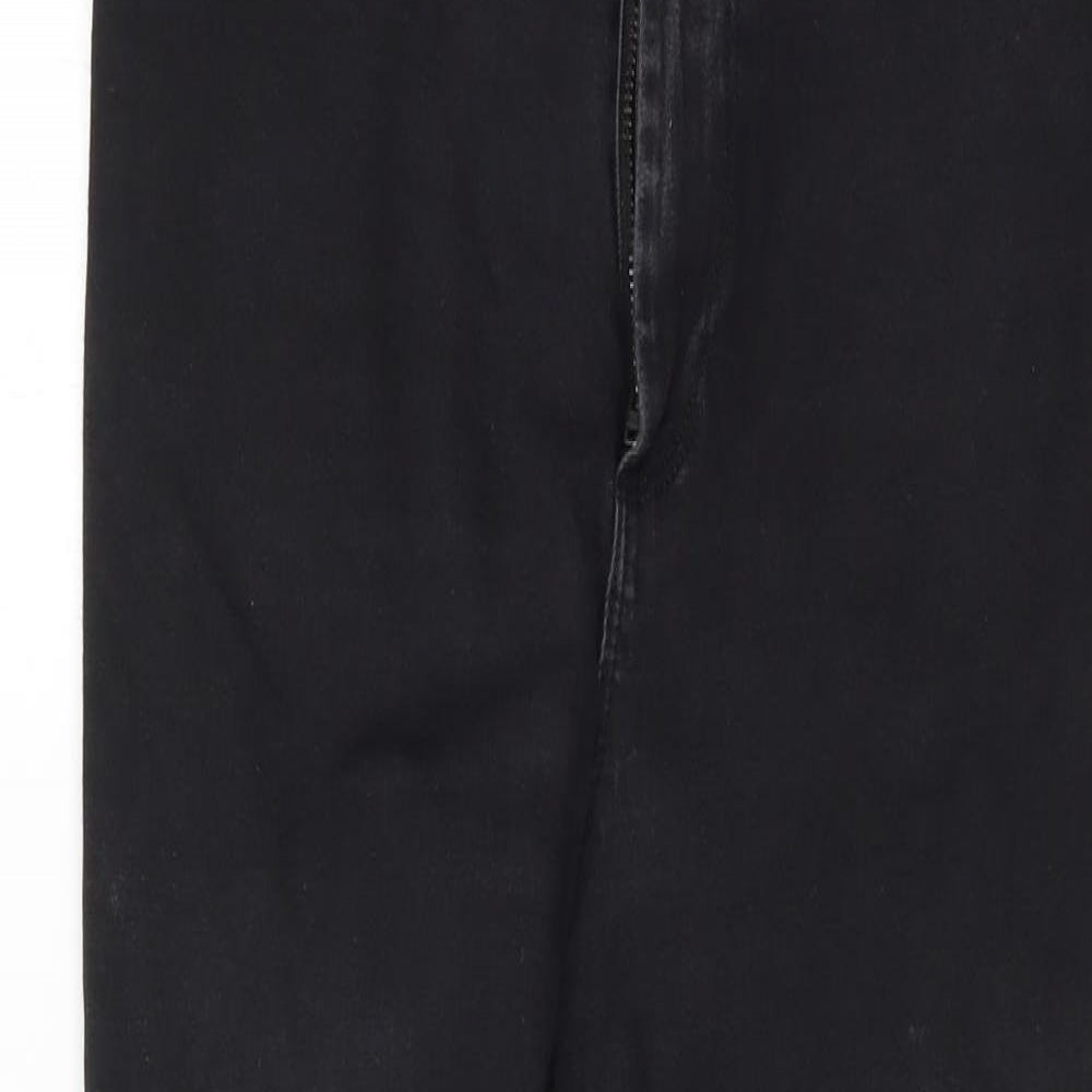 Denim & Co. Womens Black   Skinny Jeans Size 14 L27 in