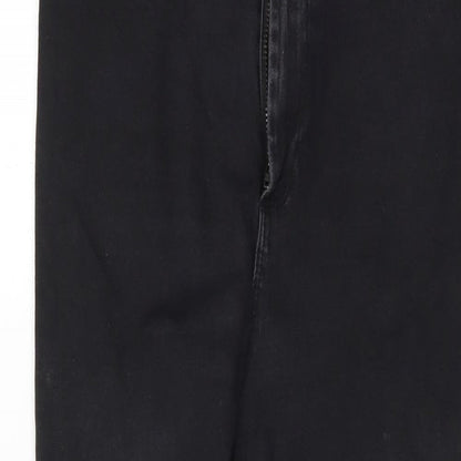 Denim & Co. Womens Black   Skinny Jeans Size 14 L27 in