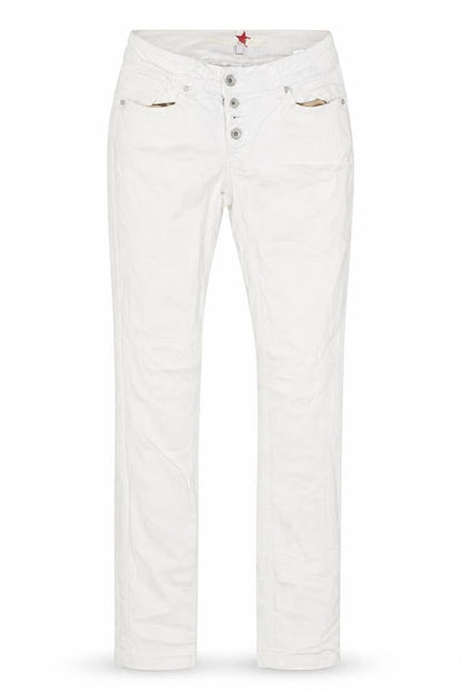 Womens UK Size XS Buena Vista Regular Fit Skinny White Jeans