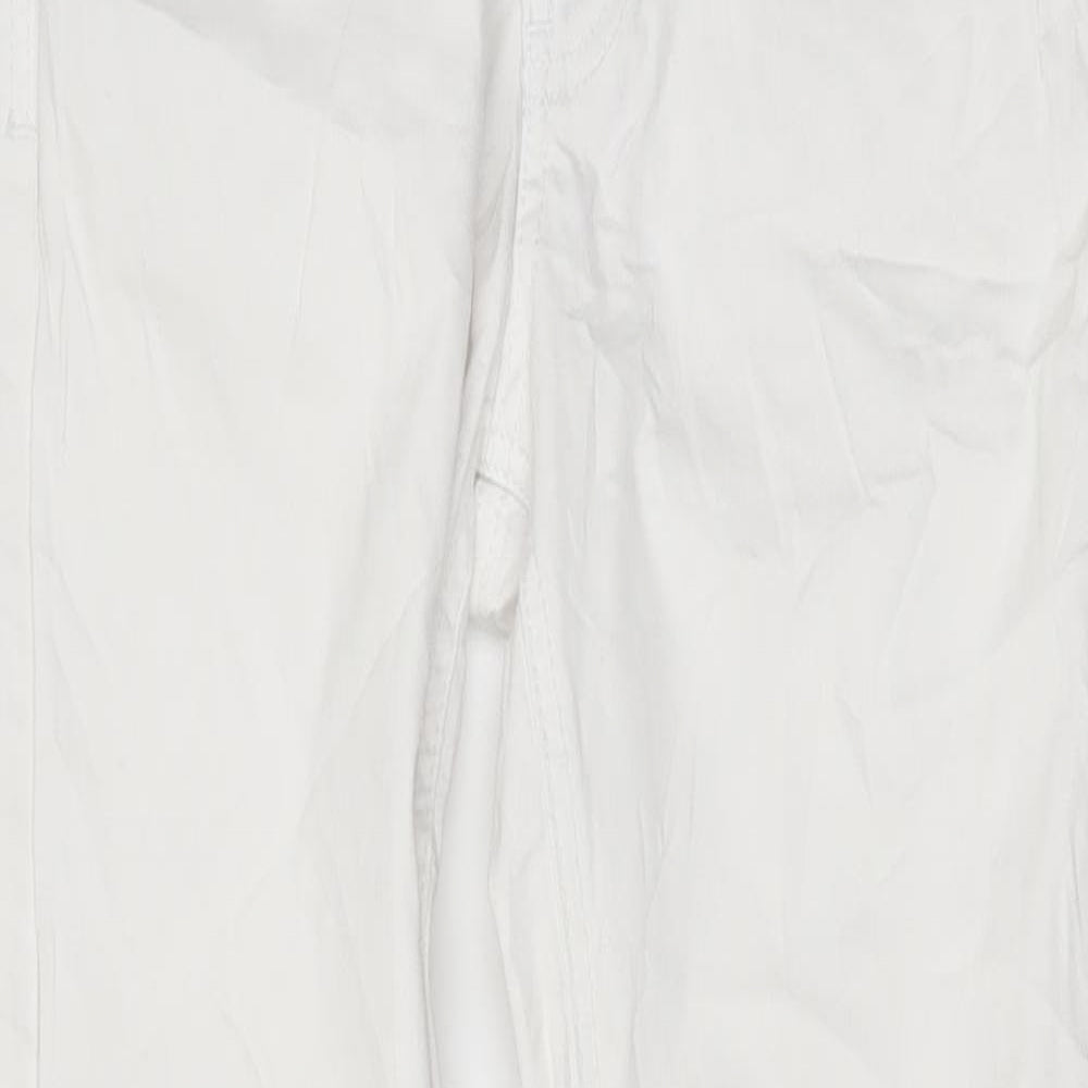 Womens UK Size XS Buena Vista Regular Fit Skinny White Jeans