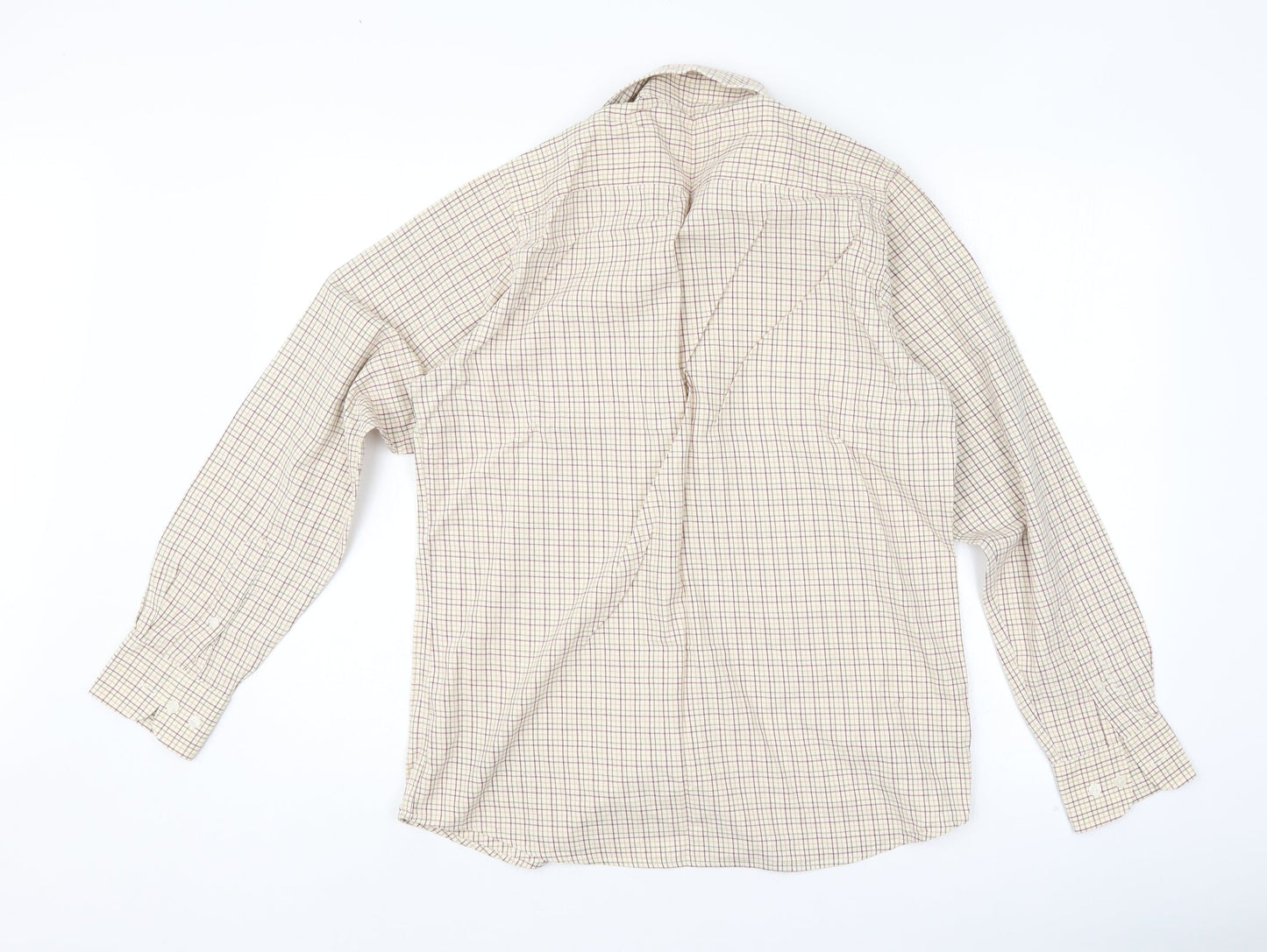 Mens UK Size 15 John Lewis Multicoloured  Button-Up Long Sleeve Casual Shirt