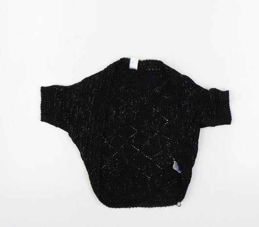 Adams  Girls Black   Cardigan Jumper Size 8 Years