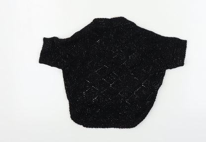 Adams  Girls Black   Cardigan Jumper Size 8 Years