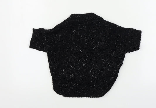 Adams  Girls Black   Cardigan Jumper Size 8 Years