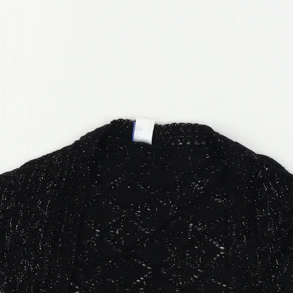 Adams  Girls Black   Cardigan Jumper Size 8 Years