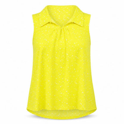 Womens UK Size 14 NEXT Yellow Basic Blouse