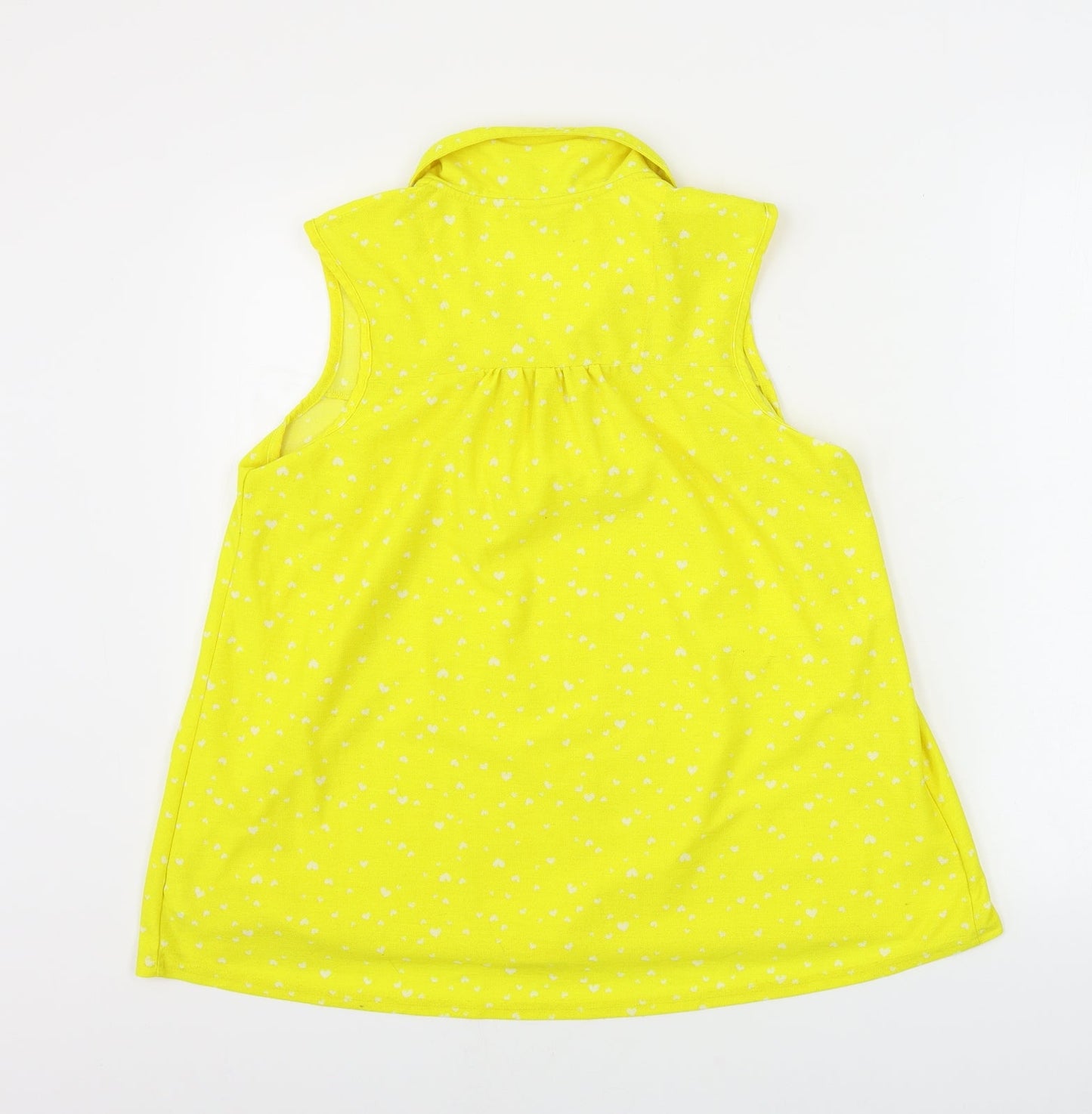 Womens UK Size 14 NEXT Yellow Basic Blouse