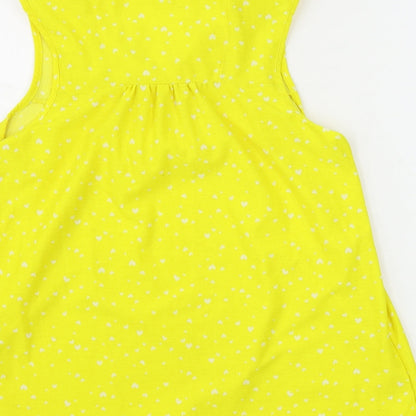 Womens UK Size 14 NEXT Yellow Basic Blouse
