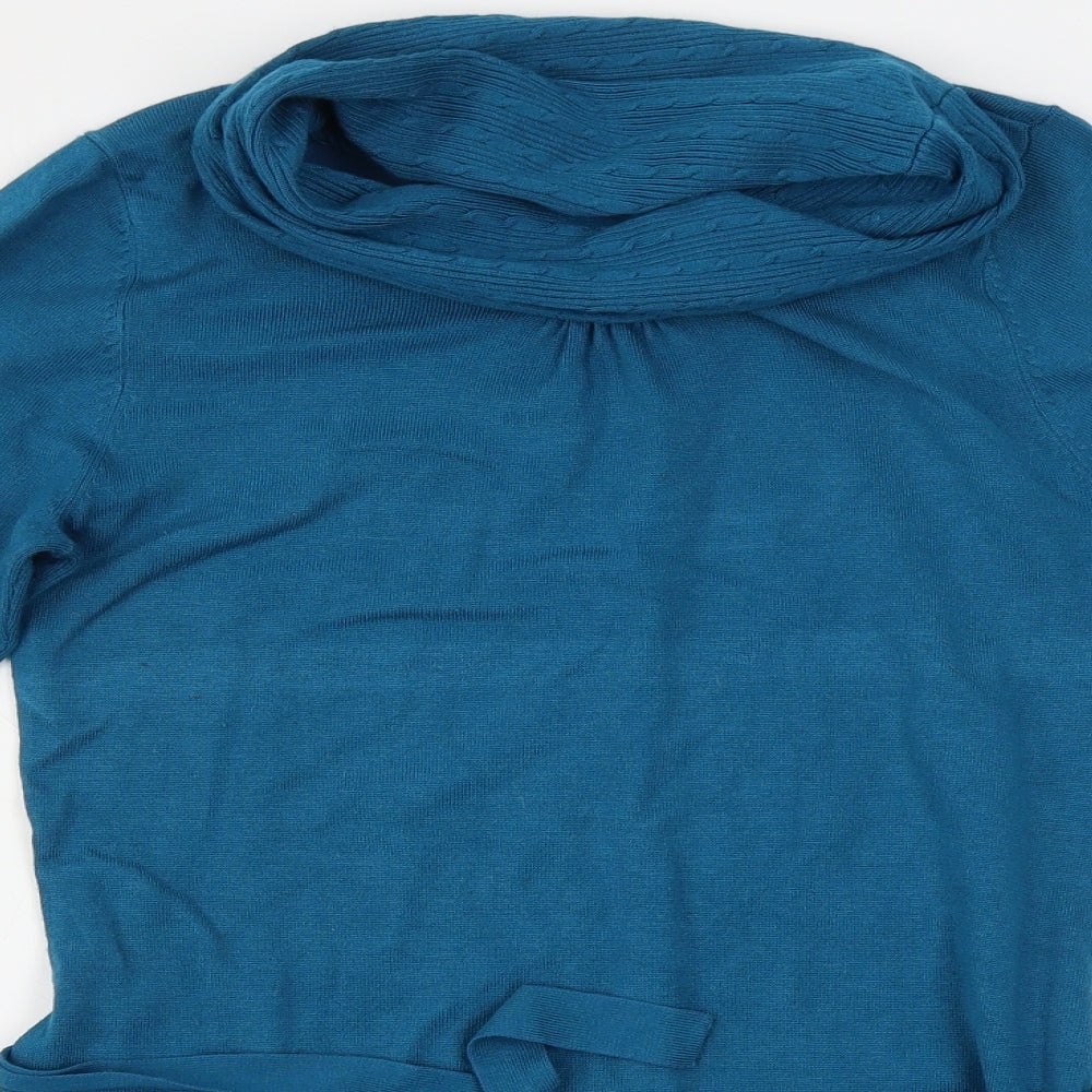 Womens UK Size 12 Bianca Blue Pullover Jumper