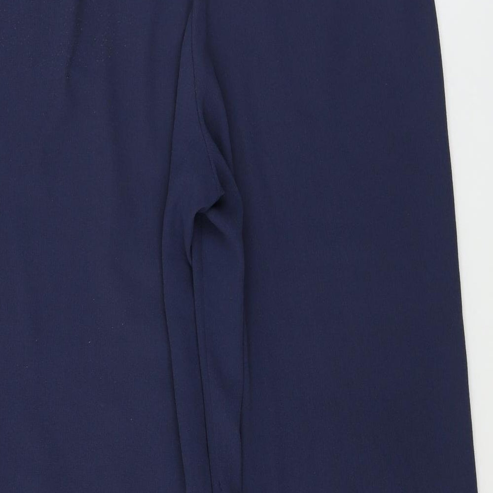Womens UK Size 8 H&M Regular Fit  Blue Trousers