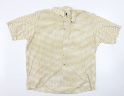 Bar Harbour  Mens Beige Check   Button-Up Size XL