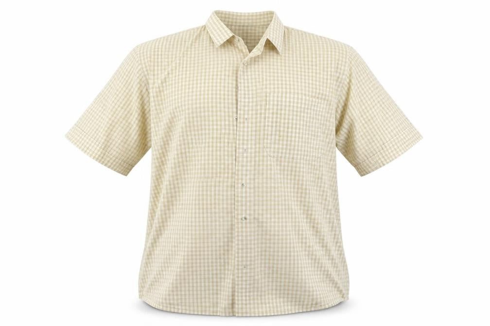 Mens UK Size XL Bar Harbour Beige  Button-Up Short Sleeve Casual Shirt