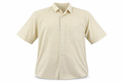 Mens UK Size XL Bar Harbour Beige  Button-Up Short Sleeve Casual Shirt