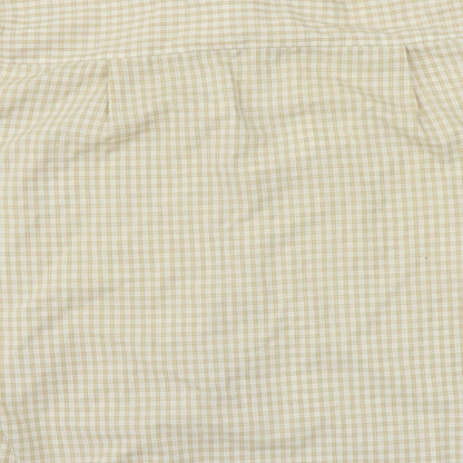Bar Harbour  Mens Beige Check   Button-Up Size XL