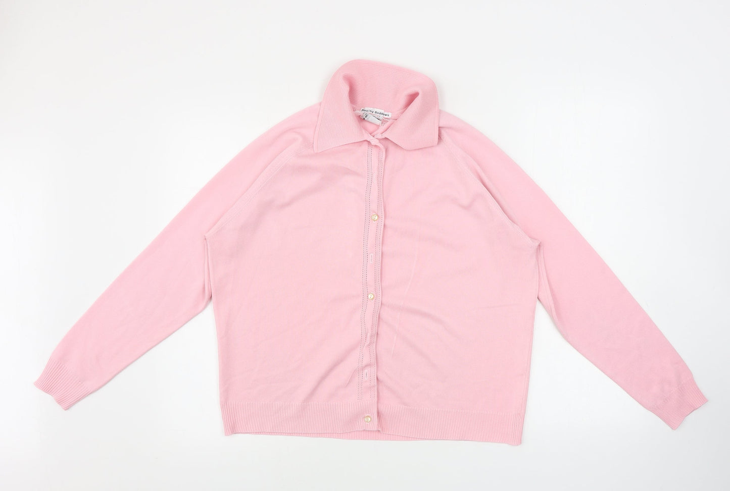 Womens UK Size 18 Preworn Pink Basic Button-Up