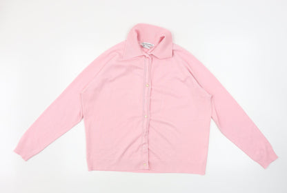 Womens UK Size 18 Preworn Pink Basic Button-Up