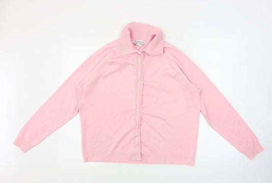 Womens UK Size 18 Preworn Pink Basic Button-Up
