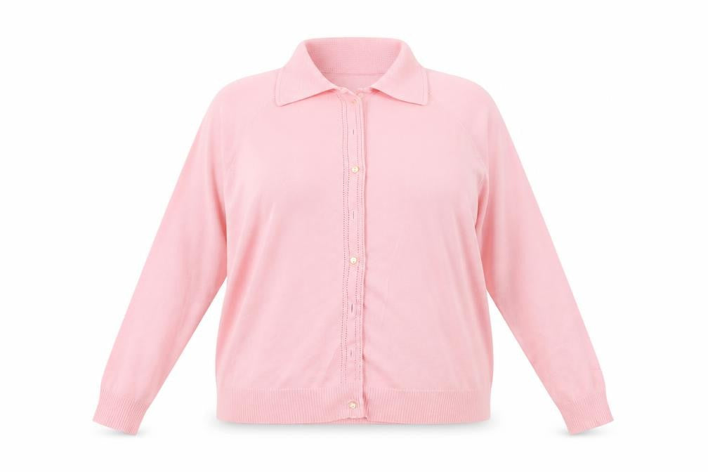 Womens UK Size 18 Preworn Pink Basic Button-Up
