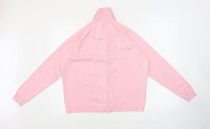 Womens UK Size 18 Preworn Pink Basic Button-Up
