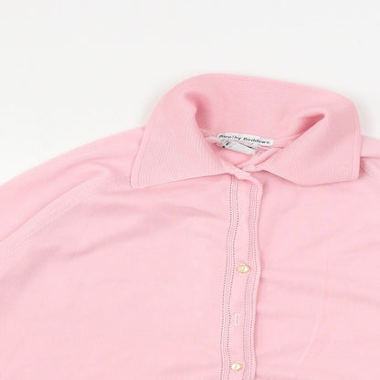 Womens UK Size 18 Preworn Pink Basic Button-Up