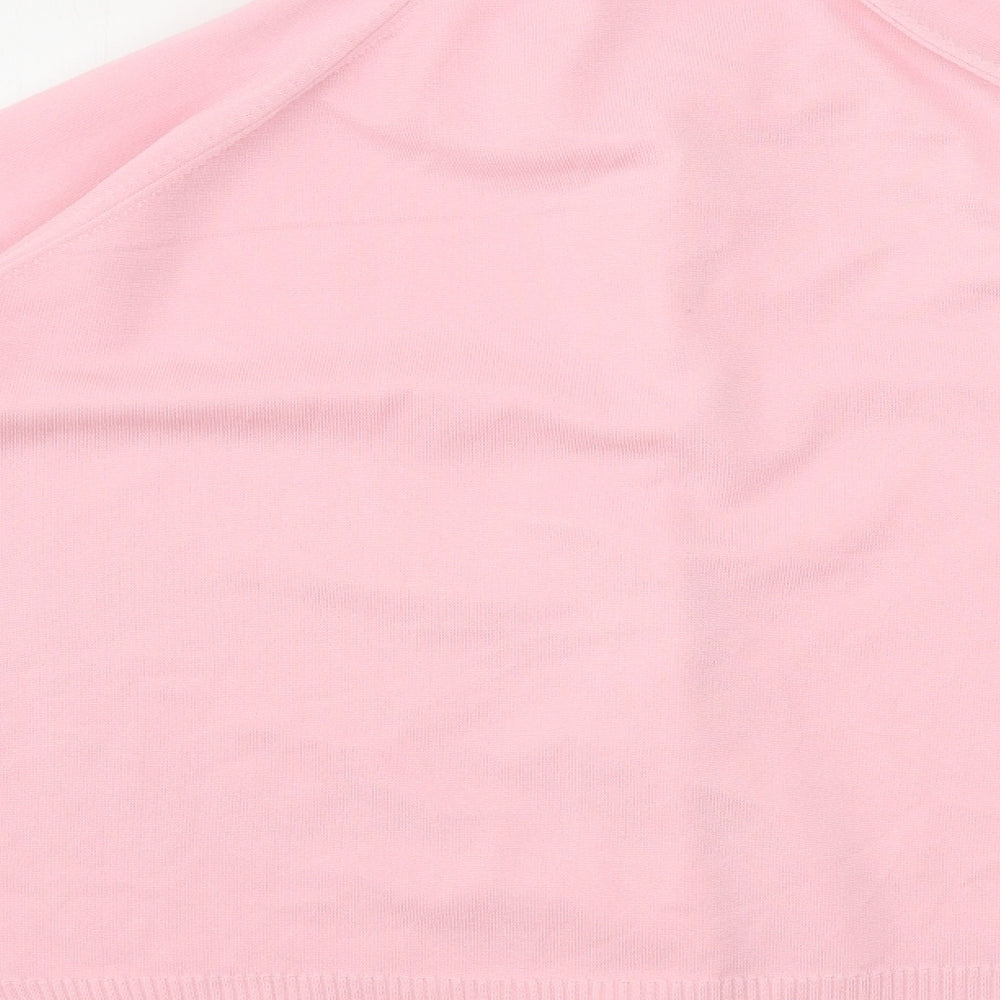 Womens UK Size 18 Preworn Pink Basic Button-Up