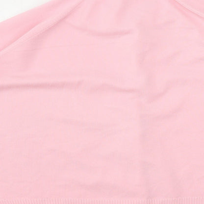 Womens UK Size 18 Preworn Pink Basic Button-Up