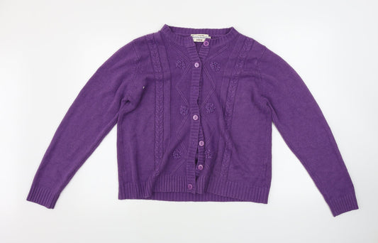 EWM  Womens Purple   Cape Jumper Size L