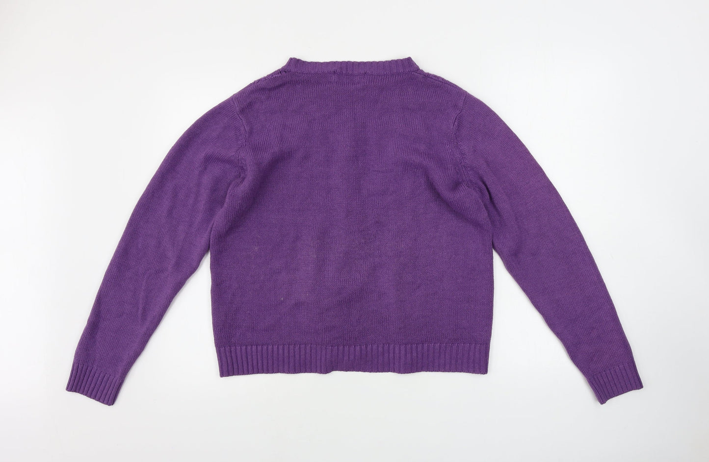 EWM  Womens Purple   Cape Jumper Size L