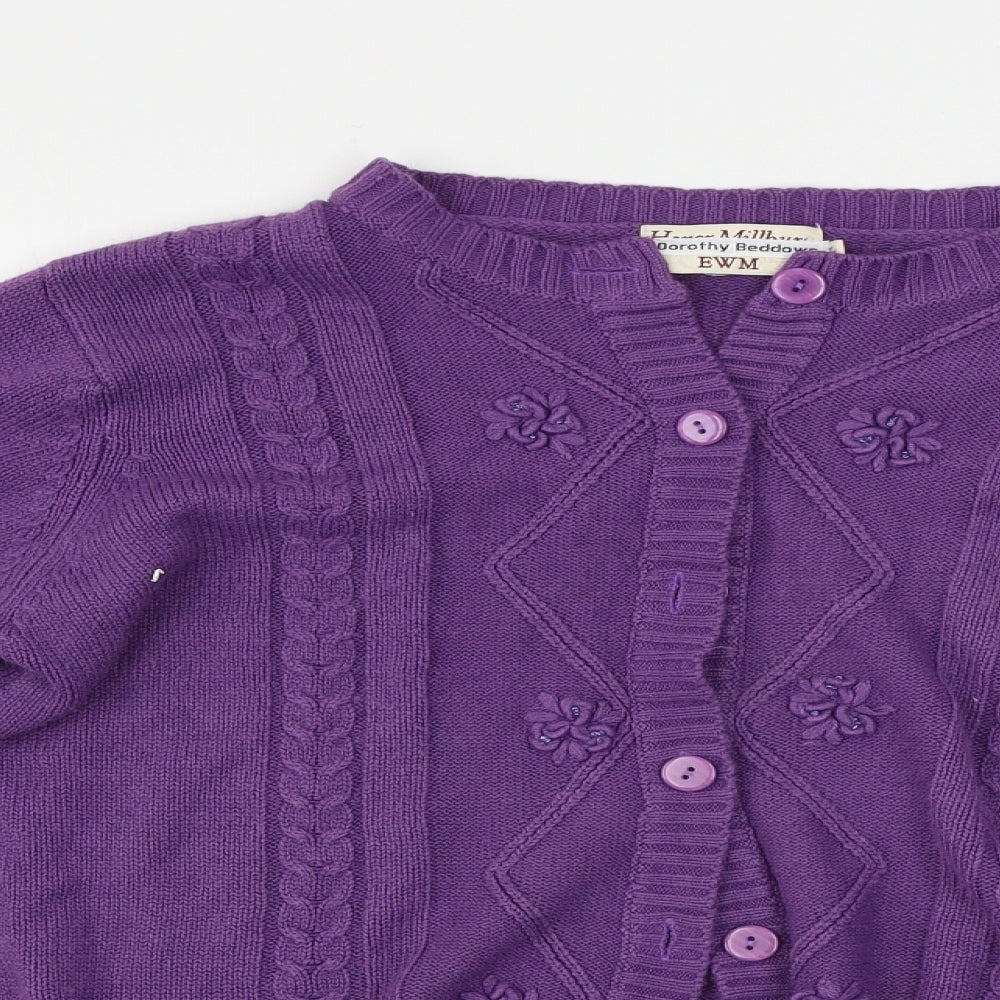 EWM  Womens Purple   Cape Jumper Size L