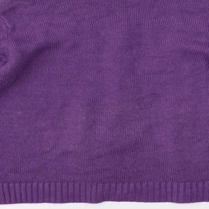 EWM  Womens Purple   Cape Jumper Size L