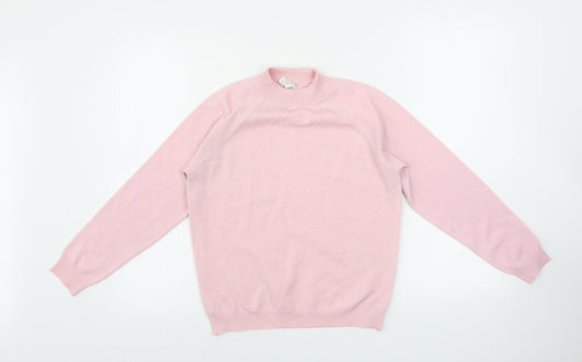 Womens UK Size 12 Preworn Pink Pullover Jumper
