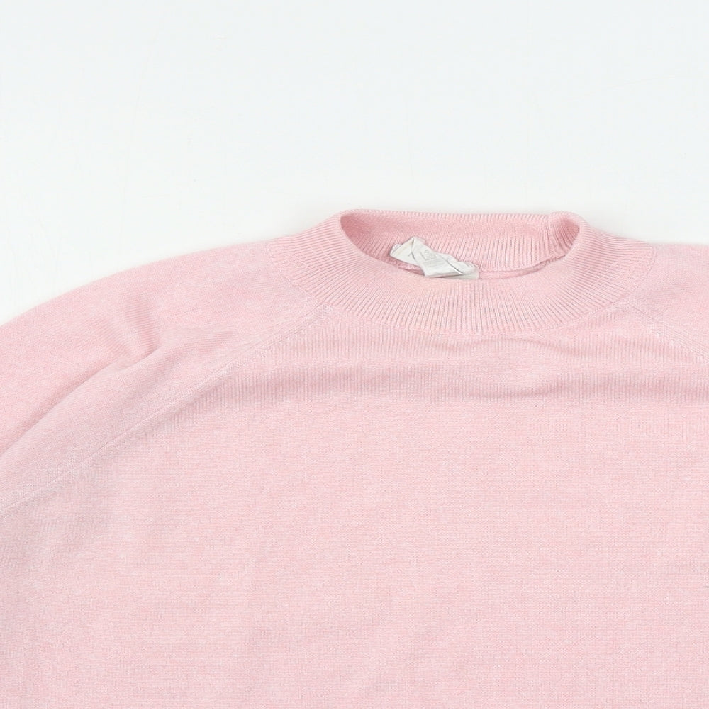 Womens UK Size 12 Preworn Pink Pullover Jumper