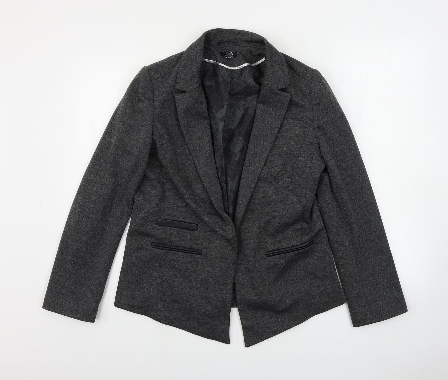 Womens UK Size 14 Preworn Regular Grey Blazer