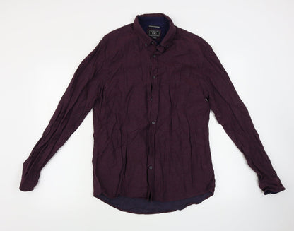 F&F  Mens Red    Button-Up Size M