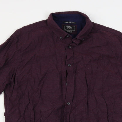 F&F  Mens Red    Button-Up Size M