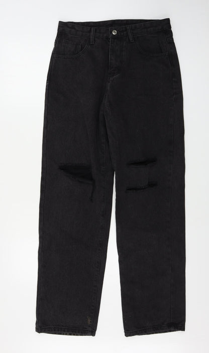 SheIn Womens Black   Straight Jeans Size M L30 in