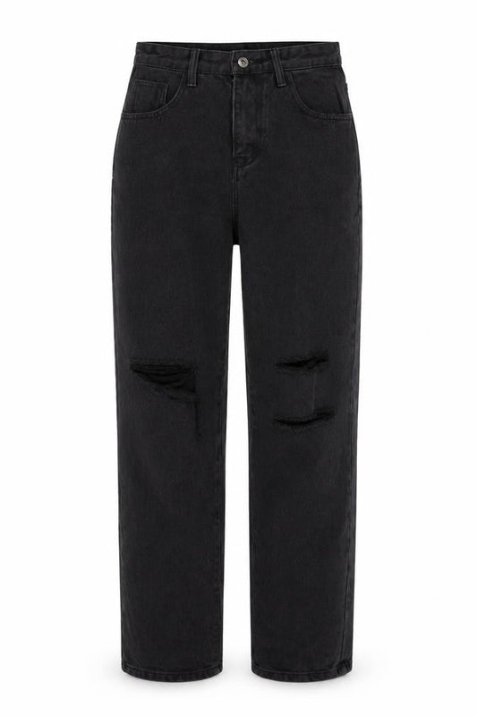 SHEIN Womens Black   Straight Jeans Size M L30 in