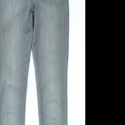 TU Womens Grey  Denim Skinny Jeans Size 8 L30 in