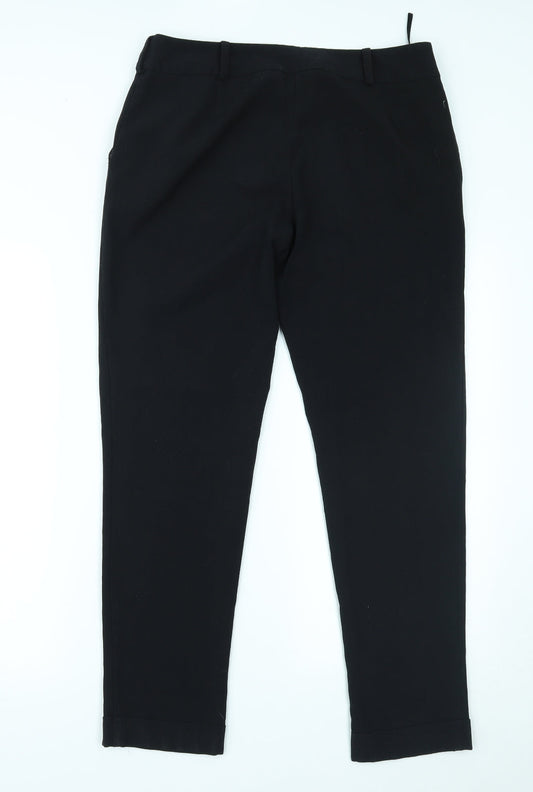 New Look Womens Black   Trousers  Size 12 L28 in