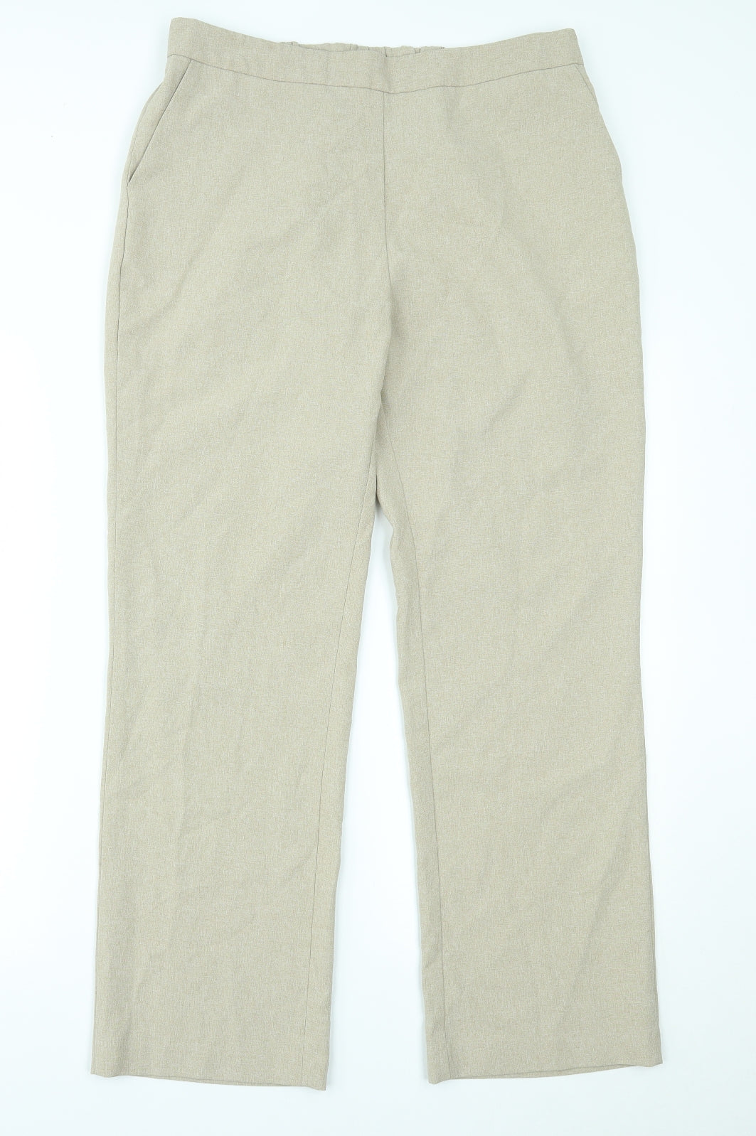 Bonmarché Womens Beige   Trousers  Size 14 L28 in