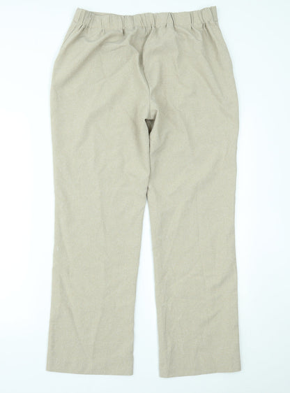 Bonmarché Womens Beige   Trousers  Size 14 L28 in