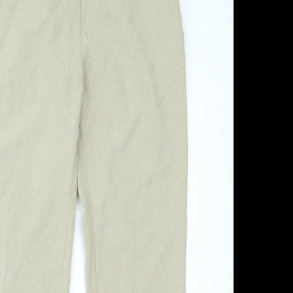 Bonmarché Womens Beige   Trousers  Size 14 L28 in