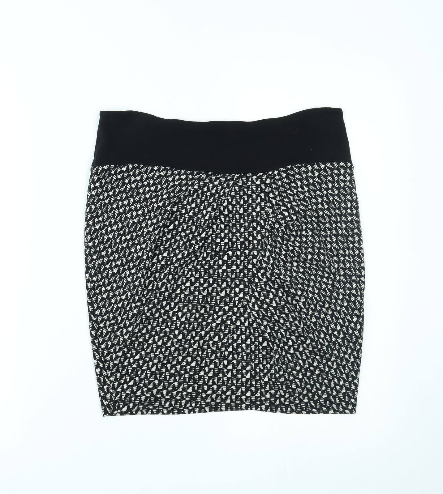 NEXT Womens Black Geometric  Maxi Skirt Size 6