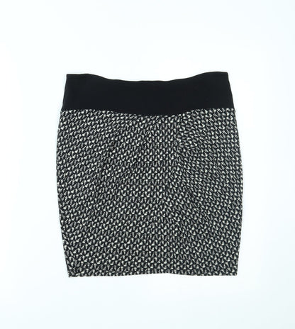 NEXT Womens Black Geometric  Maxi Skirt Size 6