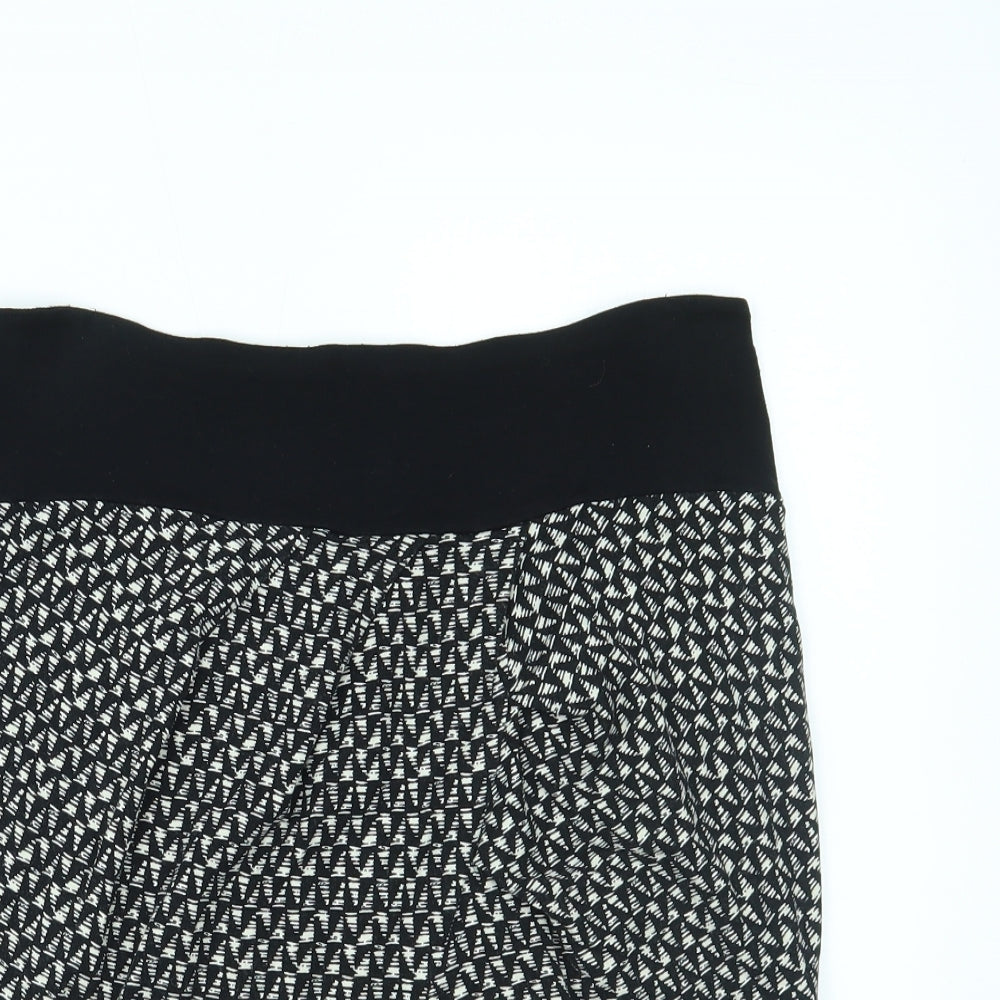 NEXT Womens Black Geometric  Maxi Skirt Size 6