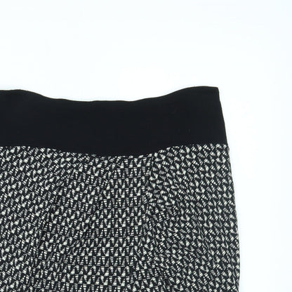 NEXT Womens Black Geometric  Maxi Skirt Size 6