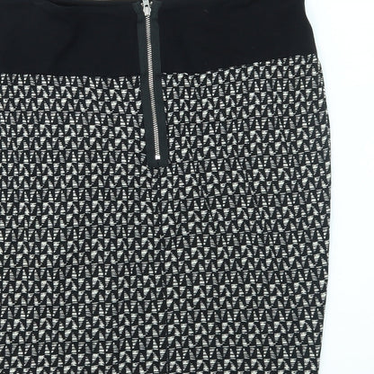 NEXT Womens Black Geometric  Maxi Skirt Size 6