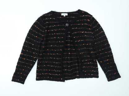 Womens UK Size M CHIANTI Black Cardigan Jumper