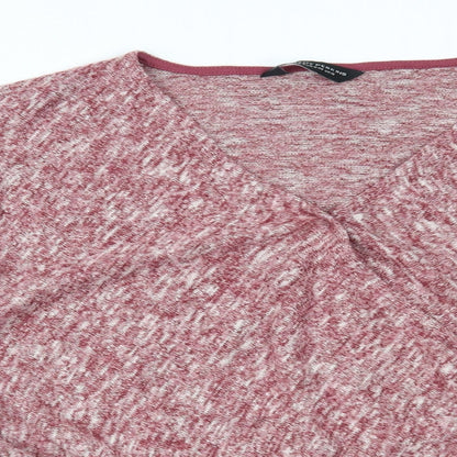 Womens UK Size 12 Dorothy Perkins Red Basic Blouse